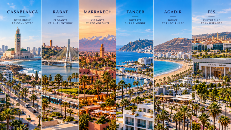 Casablanca, Rabat, Marrakech, Tanger, Agadir, Fès : quelle ville choisir pour s&rsquo;installer au Maroc ?